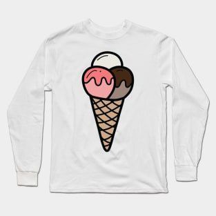 Ice Cream Cone Long Sleeve T-Shirt